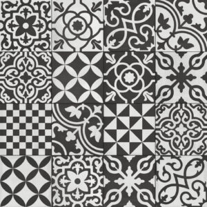 Contrasti Decoro Mix Antracite 20x20cm